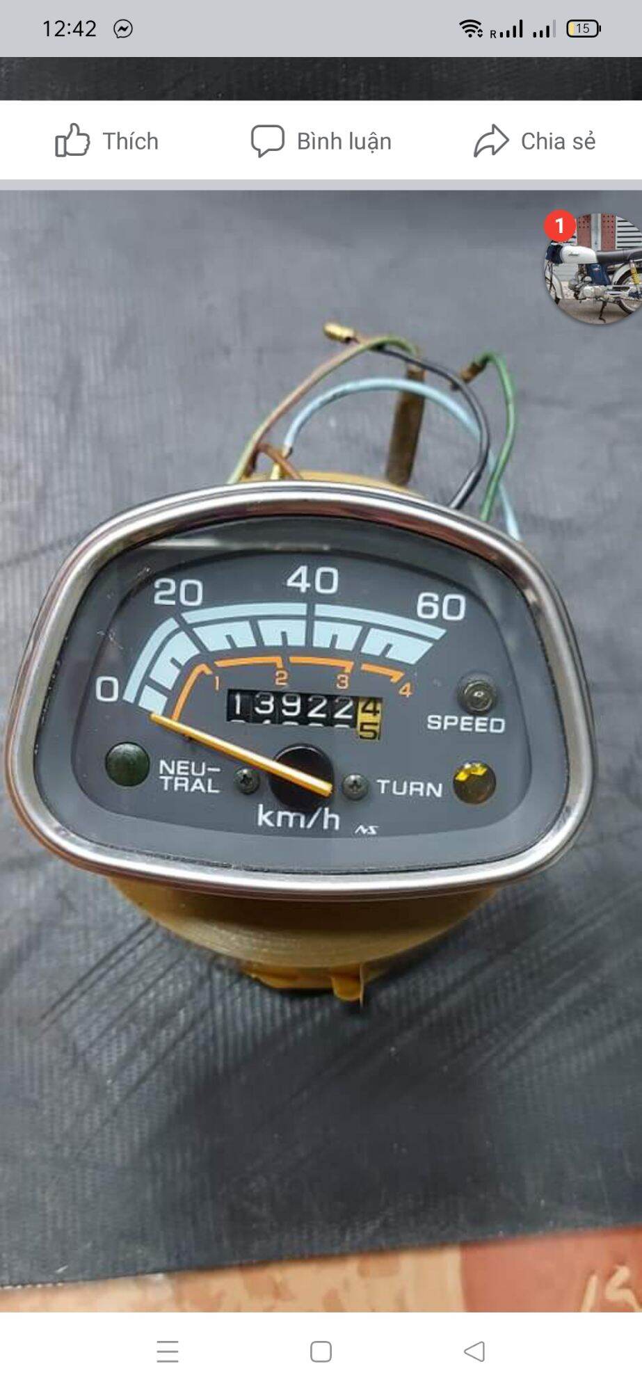 đồng hồ cd50 benly