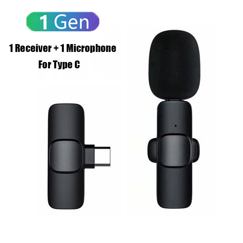 K9 không dây lavalier ve áo micro di động âm thanh ghi video mini mic cho iphone type-c trò chơi phát sóng trực tiếp micro điện dung đa hướng với màng ngăn s-nhỏ