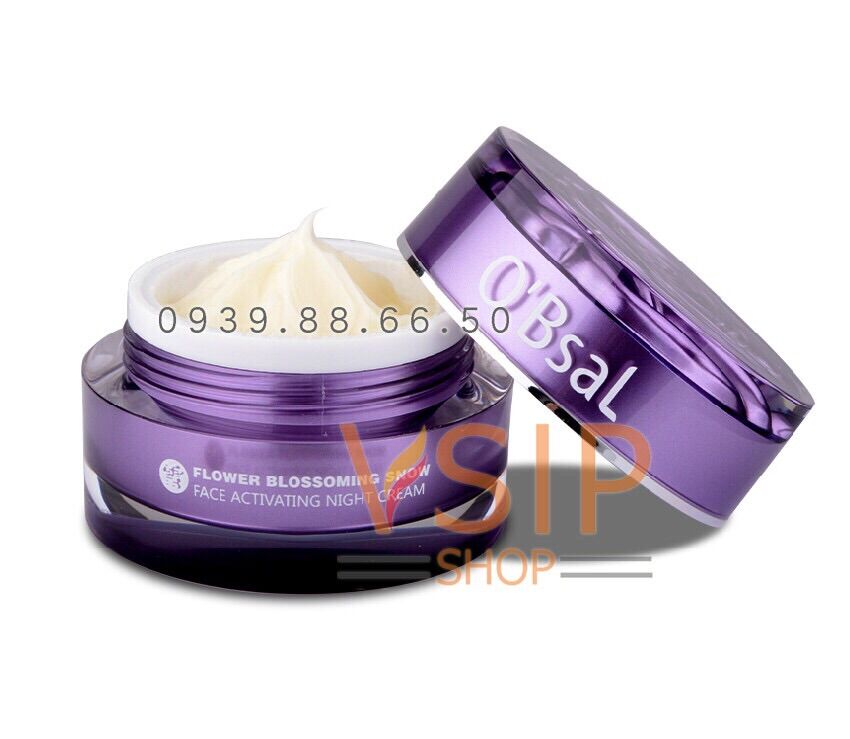 O'Bsal Flower Snow Face Activating Night Cream