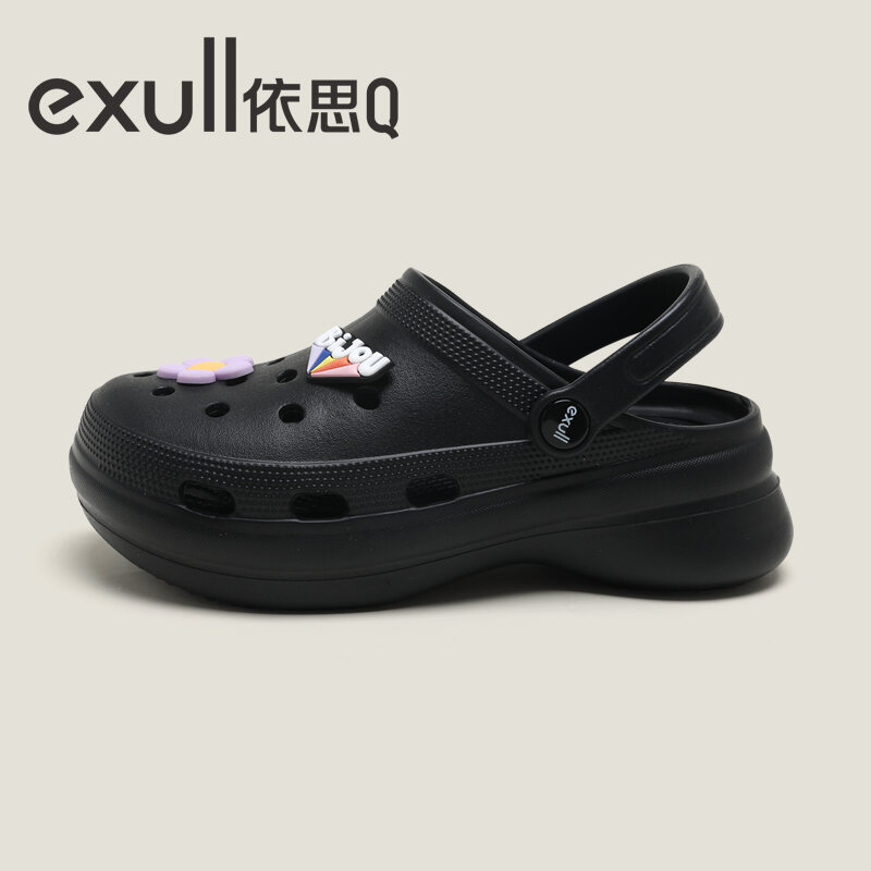 Dép Q-lỗ Đế Dày Exull Nữ Đế Mềm Chống Trơn Trượt Giày Thường Ngày Đa Năng Thời Trang Thích Hợp Để Mặ