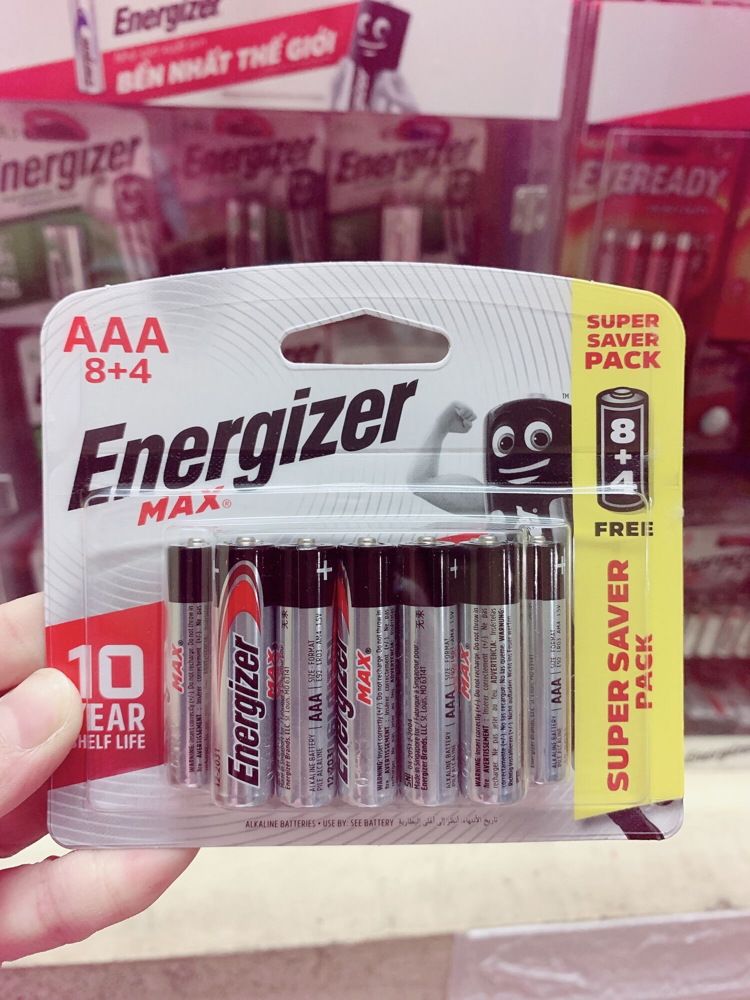 Pin energizer max e92 bp8+4 aaa