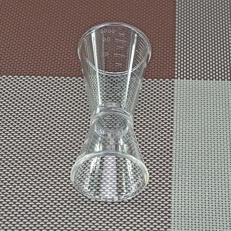 Ly đong định lượng jigger nhựa 2 đầu có chia vạch