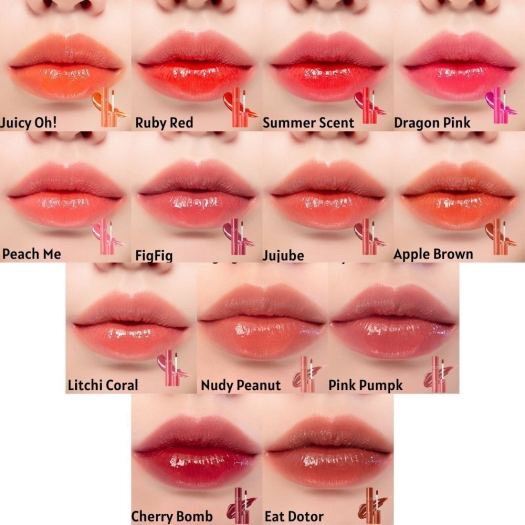 Son kem Tint Bóng Hàn Quốc Romand Juicy Lasting Tint 5.5g 13 19 20 21 23 28 29