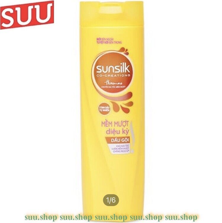 Dầu Gội Đầu 320g Sunsilk  màu vàng Mềm Mượt Diệu Kỳ