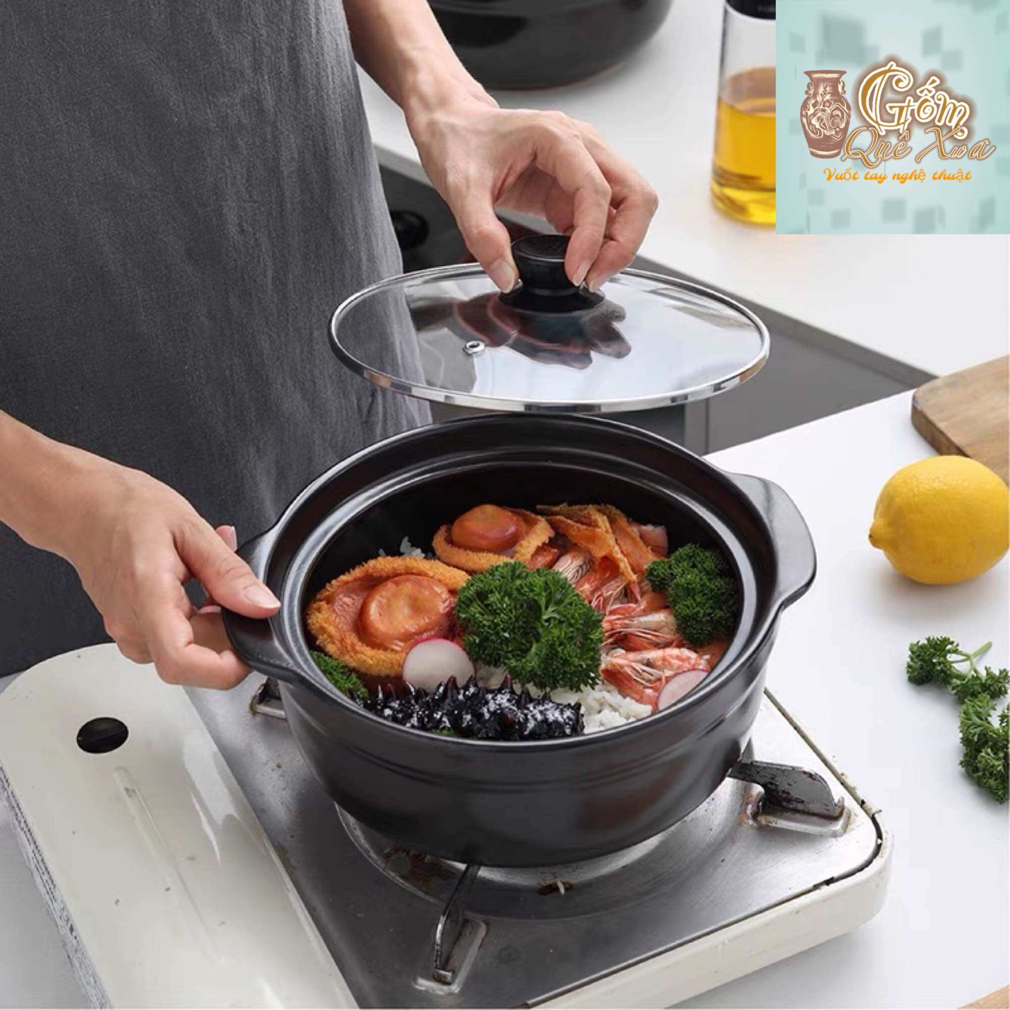 Nồi đất kho cá,kho quẹt,nấu mì cay các size