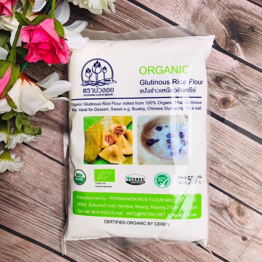 Bột gạo nếp hữu cơ thái lan 500g