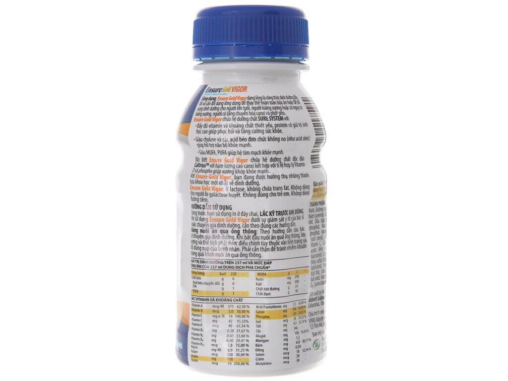 Ensure Gold Vigor vani lốc 6 chai (Hàng nhập khẩu)