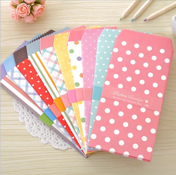Bao thư hàn quốc họa tiết Kawai 1 xấp 5 cái (mẫu ngẫu nhiên)
