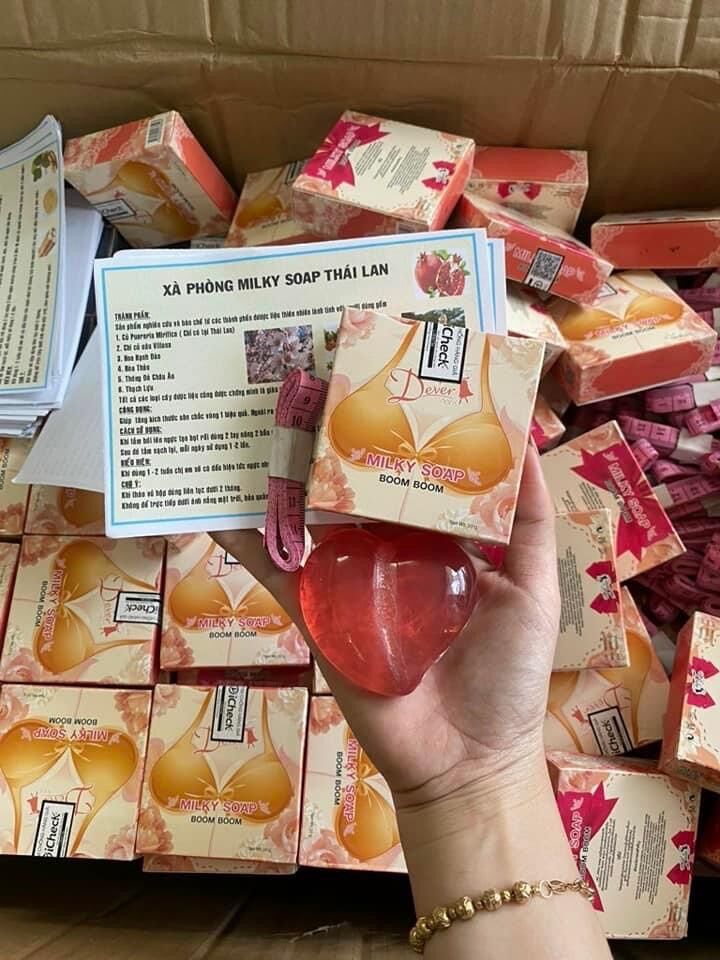 Xà phòng nở ngực milky soap Thái lan