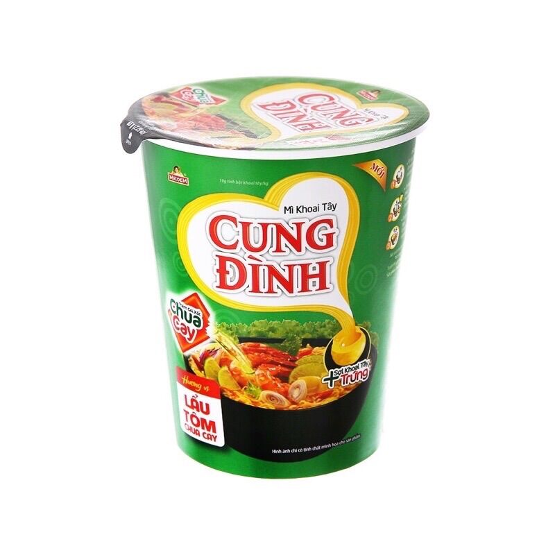 Mì ly cung đình lẩu tôm chua cay 71g