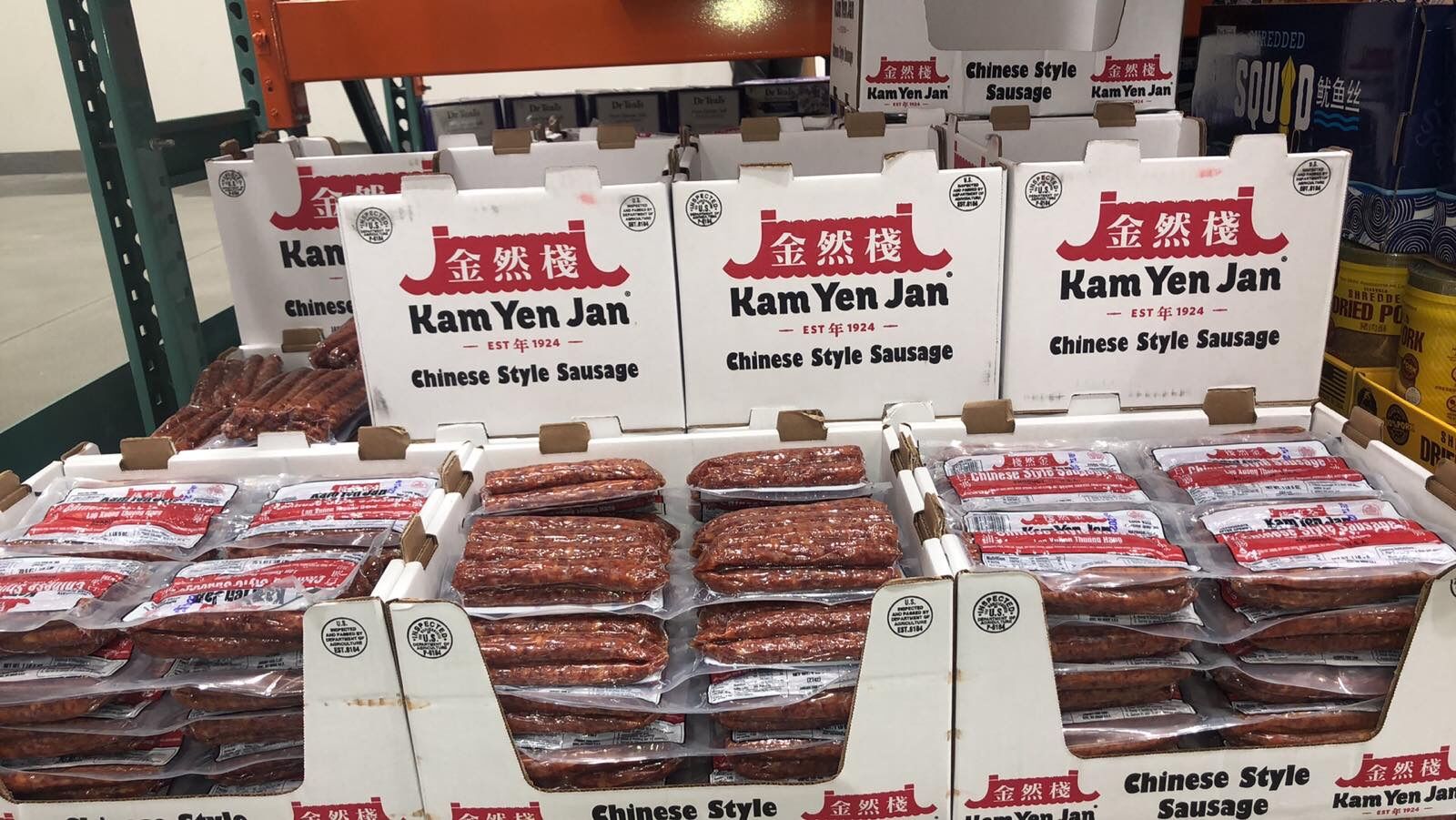 Lạp xưởng thượng hạng kam yen jan chinnese 500g