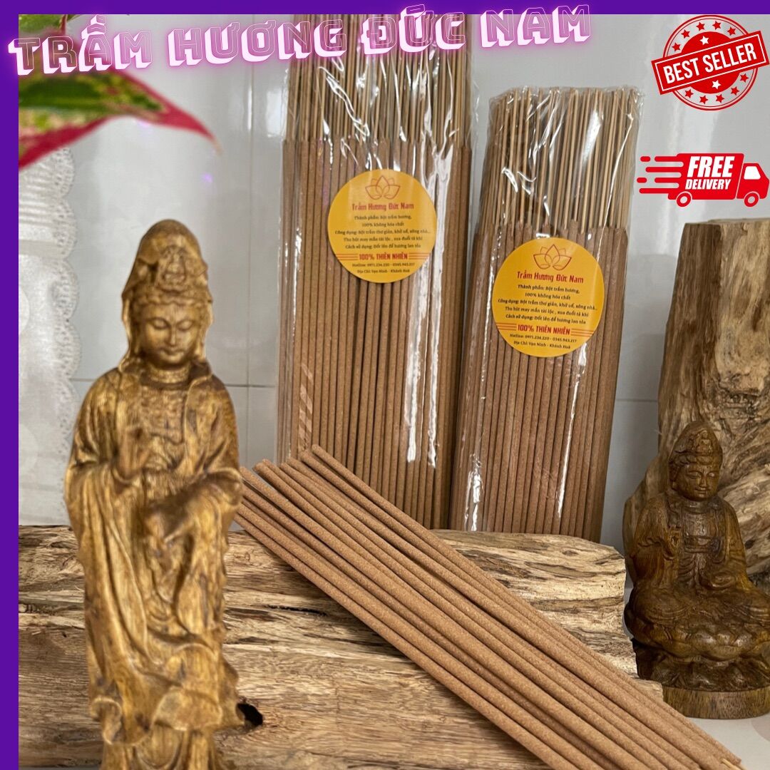 Nhang Trầm Hương Tự Nhiên 30 - 40 cm 1KG an toàn không tạp chất , trầm hương cát tường , nhang thơm cao cấp , nhang sạch trầm hương , nhang thảo mộc , nhang trầm hương bắc , Trầm Hương Đức Nam