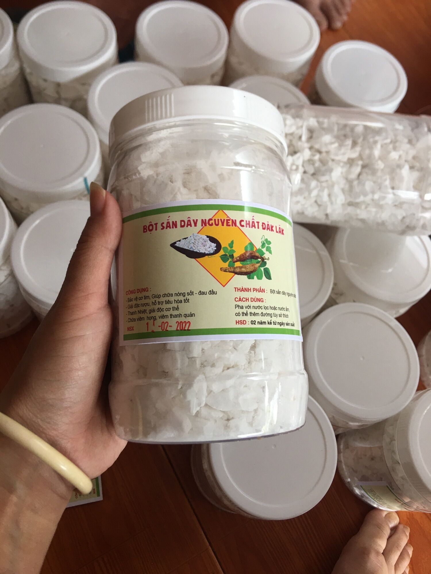 Bột sắn dây nguyên chất Đăk Lăk hộp 500g