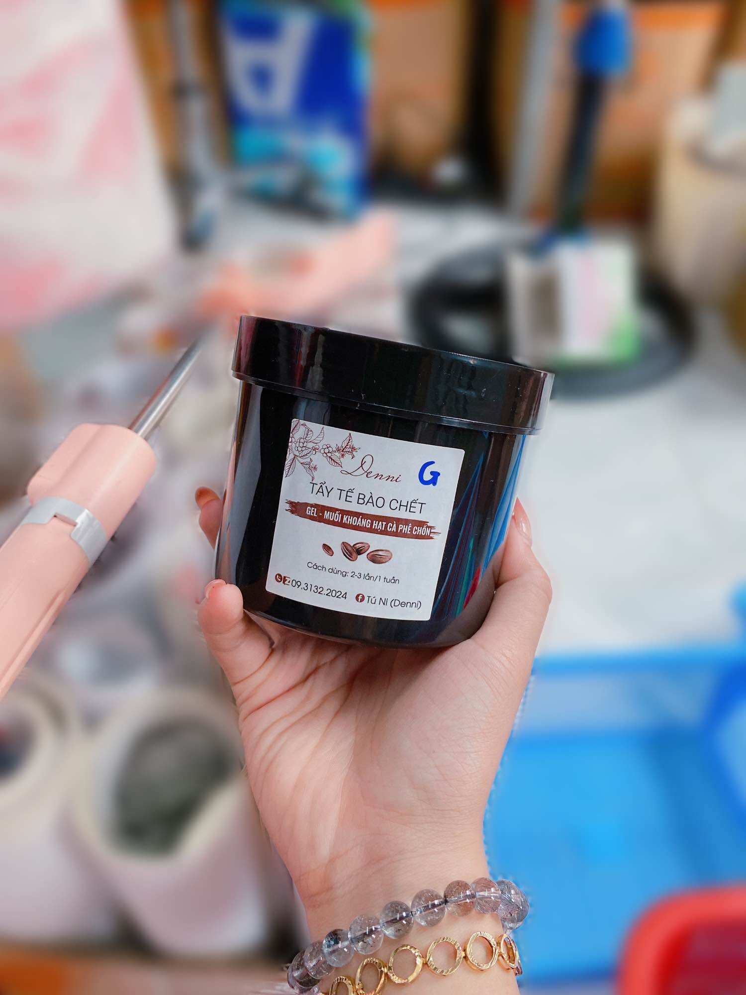 Lẻ hủ tẩy da chết cà phê nguyên chất 500g