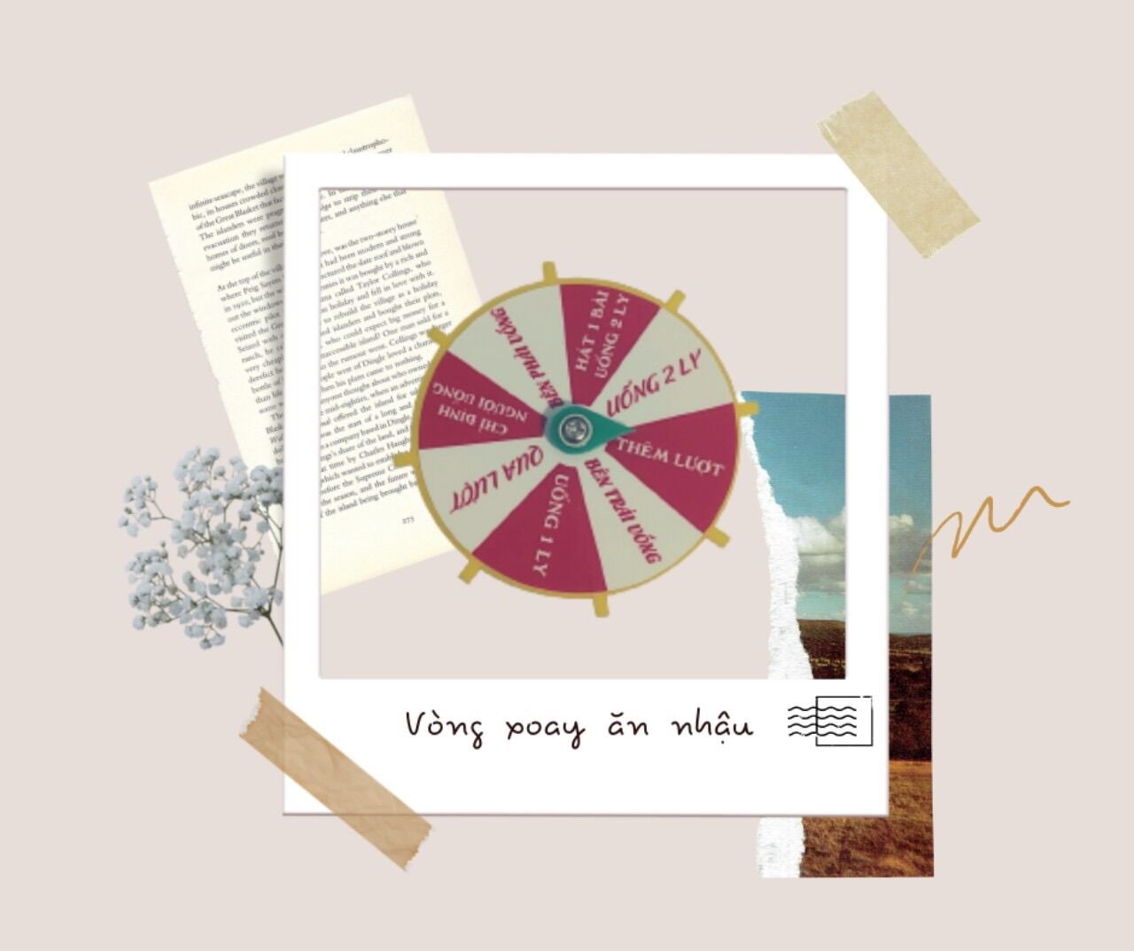 Vòng xoay ăn nhậu, vòng xoay thần tốc, vòng xoay giải trí