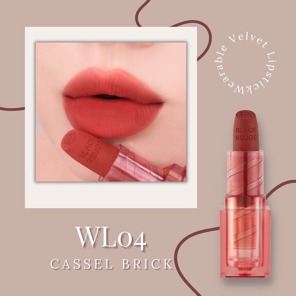SON THỎI LÌ BLACKROUGE WEARABLE VELVET LIPSTICK