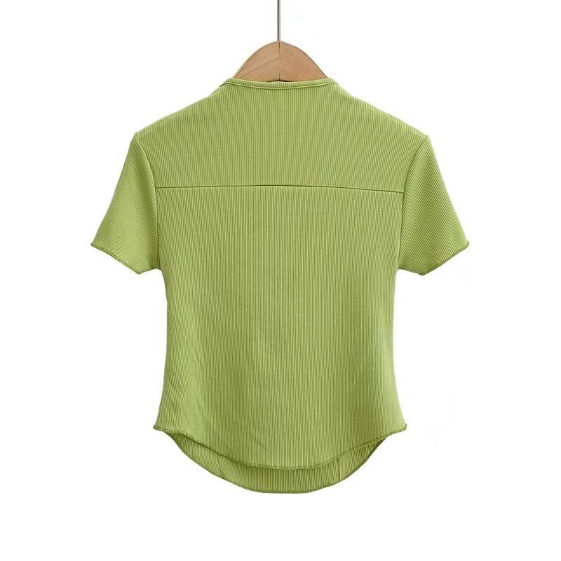 Áo thun gân cotton chất đẹp [ảnh thật]