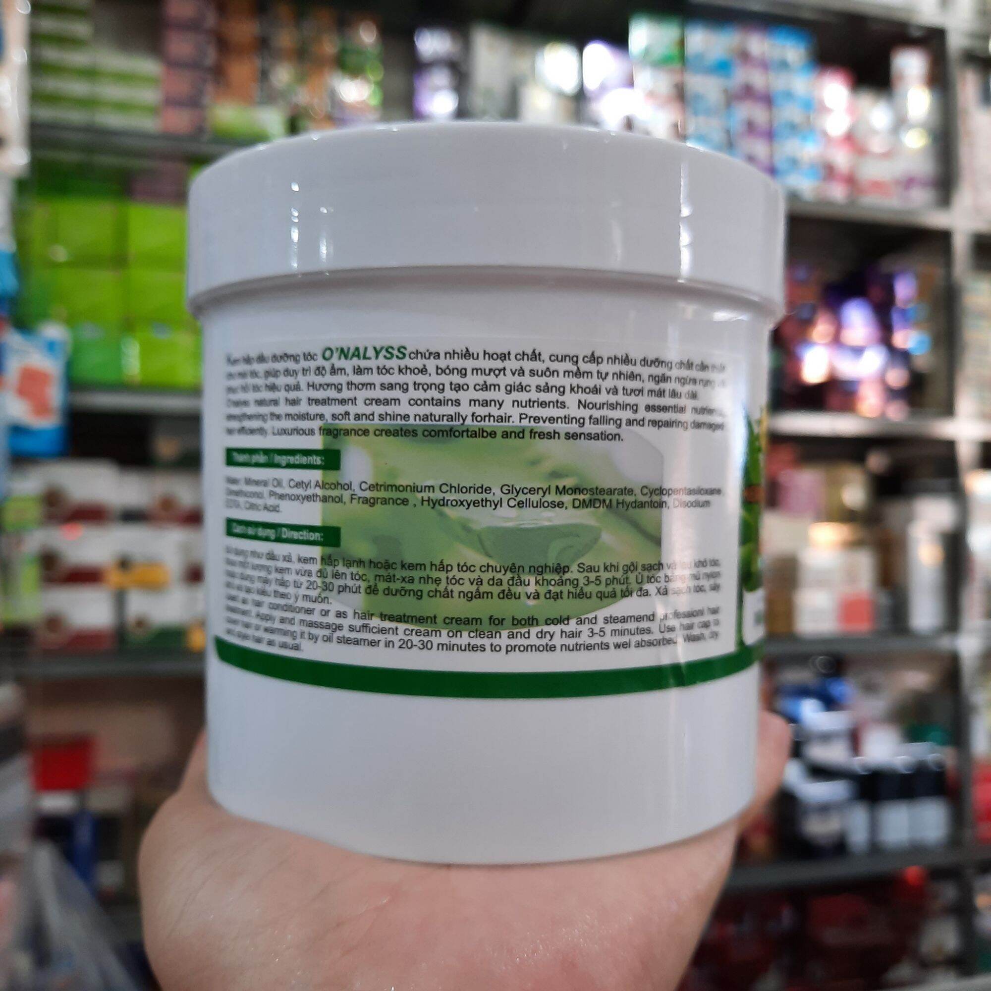 Kem Hấp Dầu O'nalyss Dưỡng Chất Nha Đam 500g