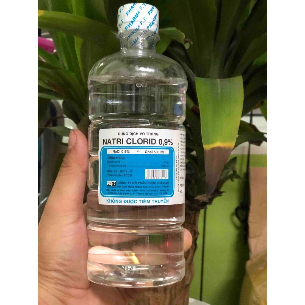 Nước Muối Vô Trùng Dược Phẩm 3/2 Chai 500ml