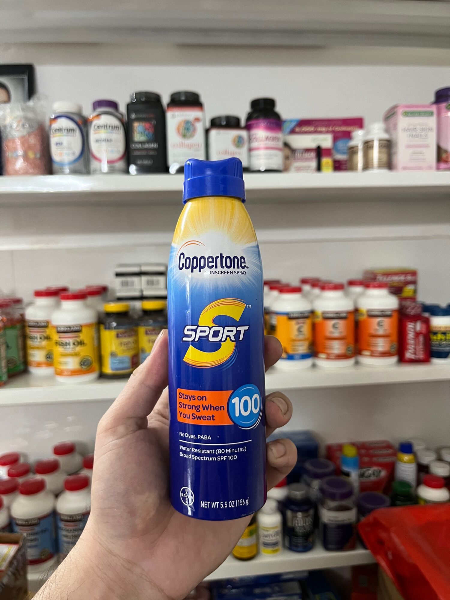 Xịt chống nắng Coppertone Sport Sunscreen SPF100 (170