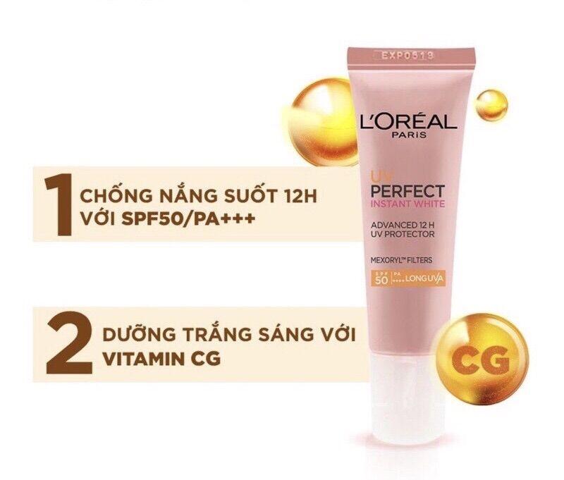 Kem Chống Nắng L'Oréal Dưỡng Sáng Da 15ml