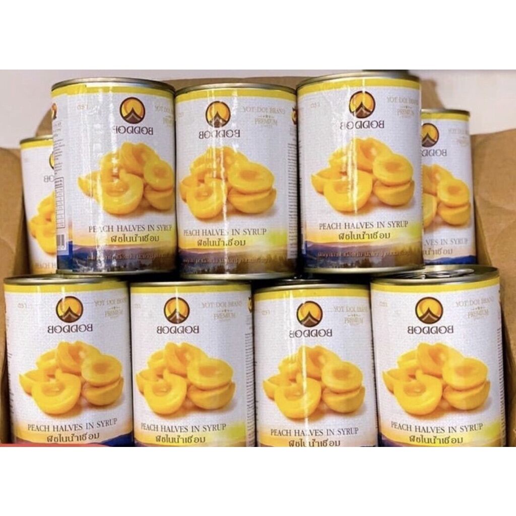Đào ngâm Thái Lan Boddob lon nhỏ 425G