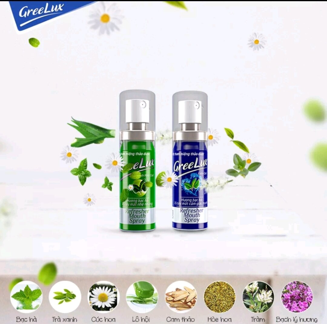 Xịt thơm miệng Thảo dược GREENLUX 12 ml