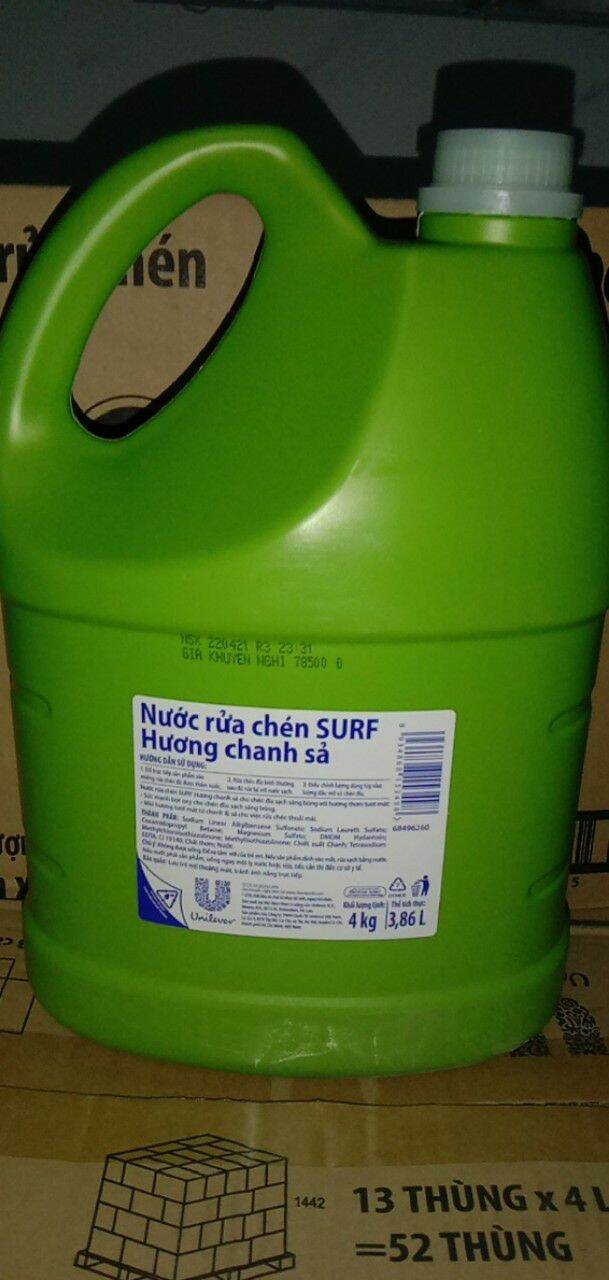 [HCM]Nước rửa chén Surf hương chanh sả 3.5kg