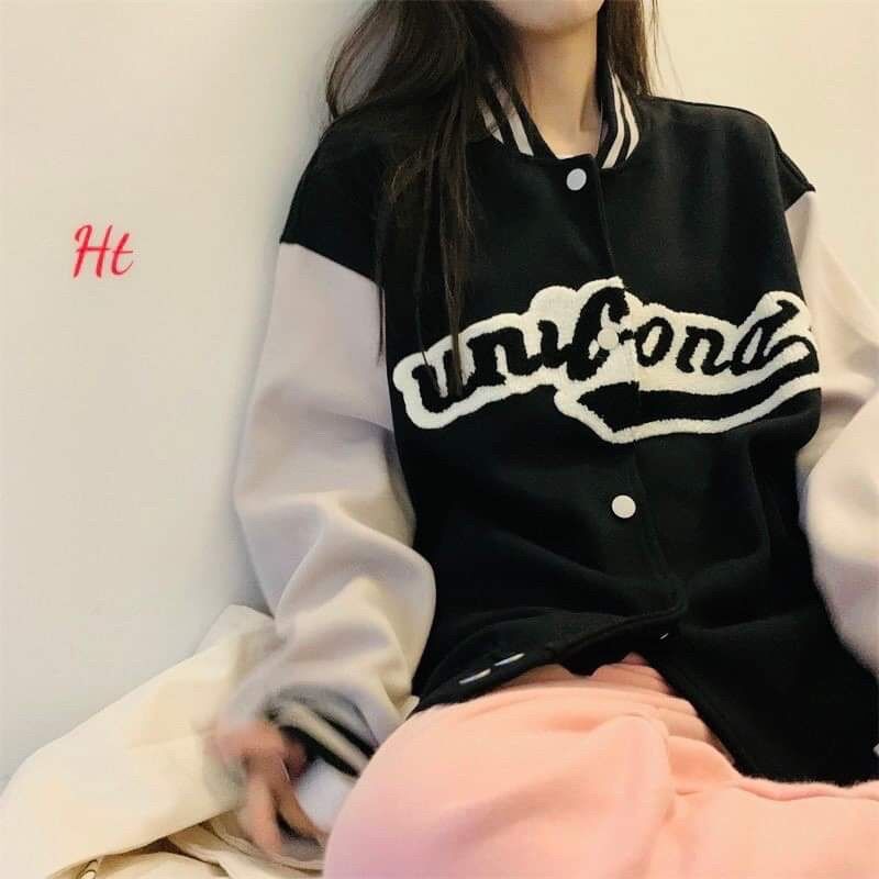 ÁO KHOÁC BOMBER PHỐI TAY TRẮNG SIỂU HOT