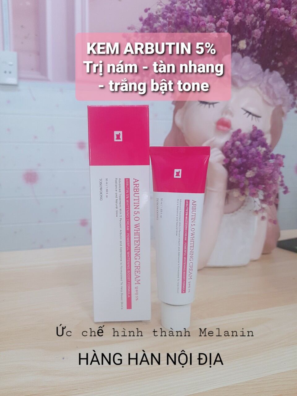 Kem Arbutin 5% nám sạm tàn nhang