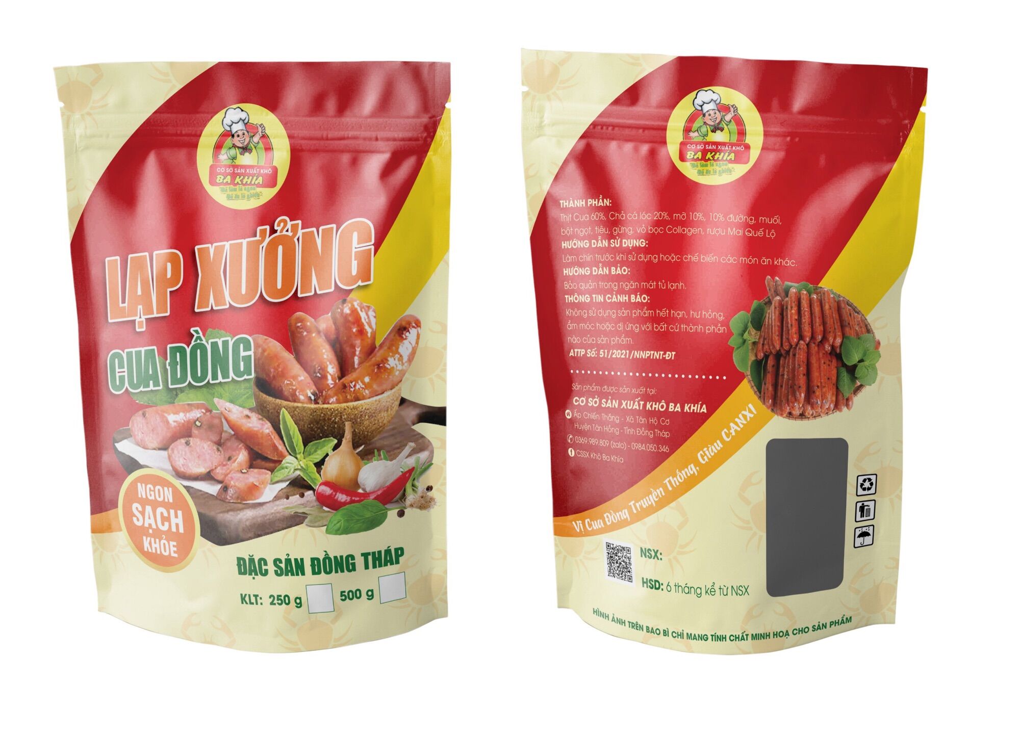 Lạp xưởng cua đồng