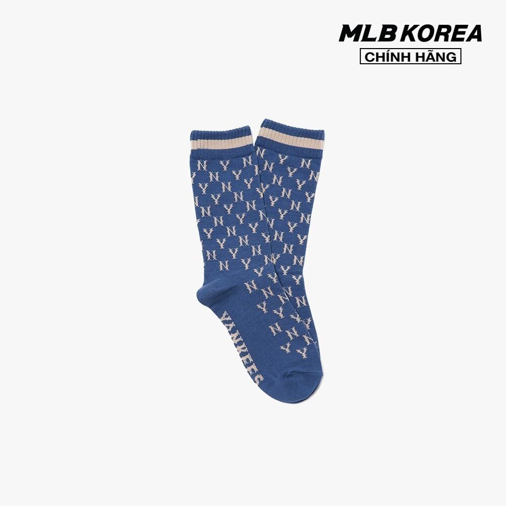 Mlb - vớ cổ cao monogram stripe 3asol0416-50bld