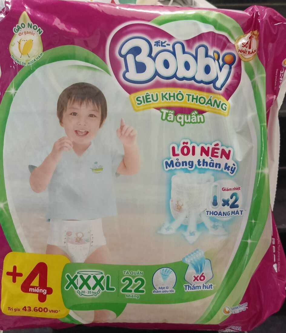 Tã quần Bobby size XXXL 26 miếng