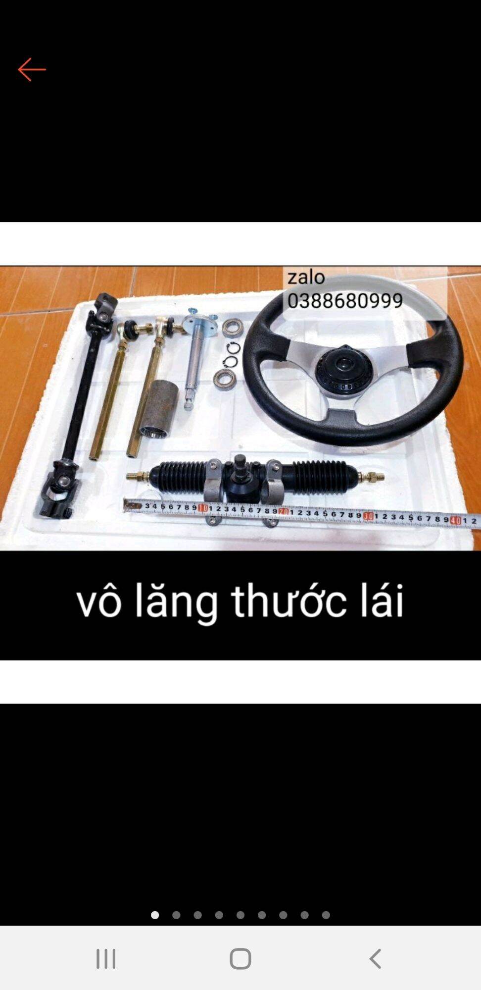 Vô lăng thước lái đồ chế xe