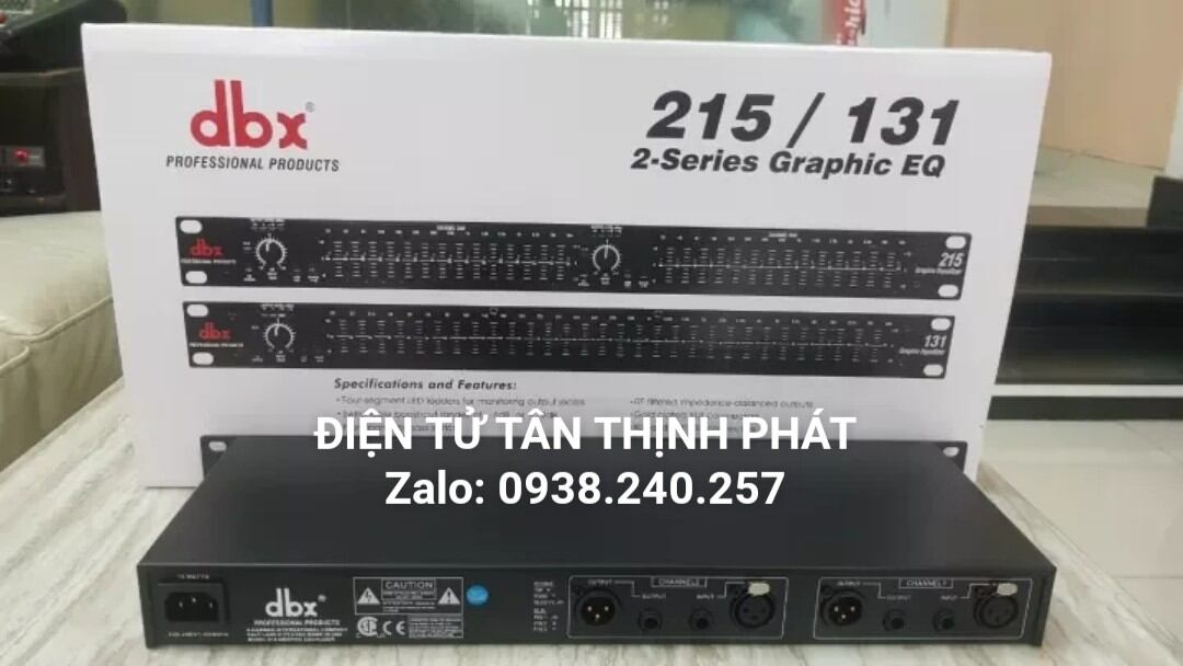 [LOẠI 1 DBX]Lọc xì equalizer dbx 215 hàng chuẩn cao cấp loại 1( đen & trắng)