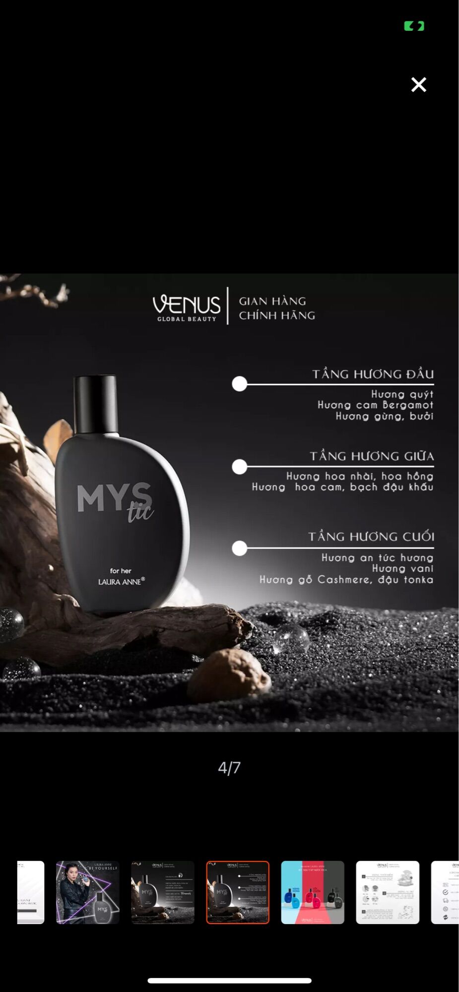 Nước hoa nữ laura Anne Mystic 50ml