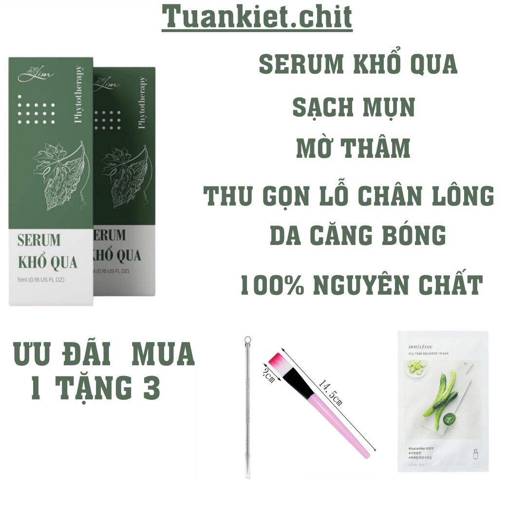 Serum Khổ Qua Mướp Đắng Lim Làm Sạch Mụn Mờ Thâm Nám An Toàn Hiệu Quả