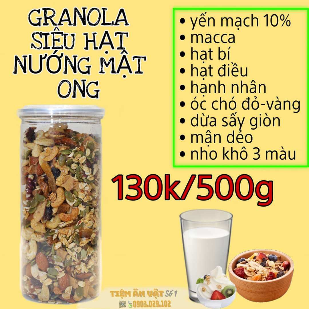 Granola siêu hạt 500gr