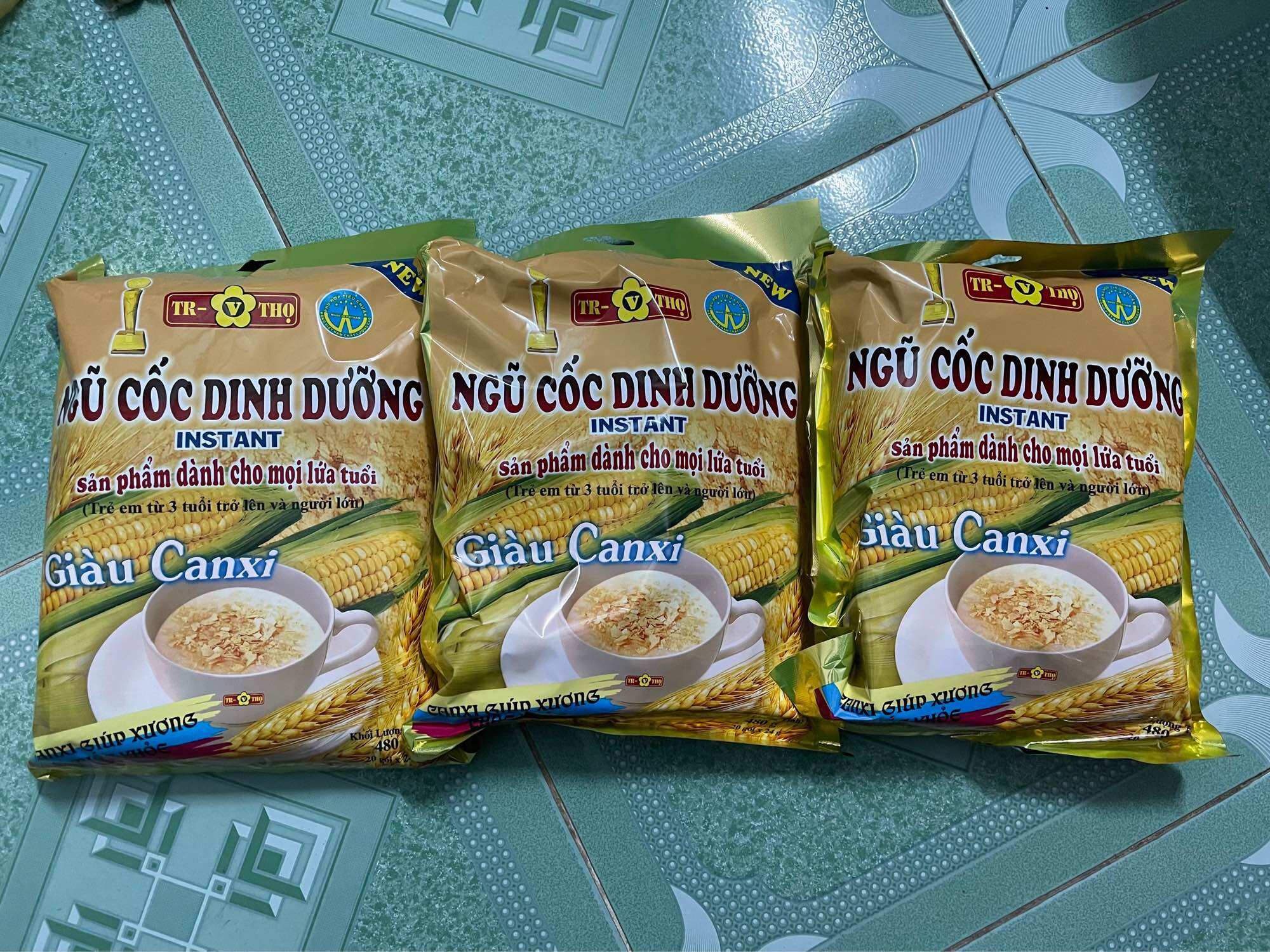 Bột ngũ cốc dinh dưỡng Trường thọ combo 3 bịch 480g .