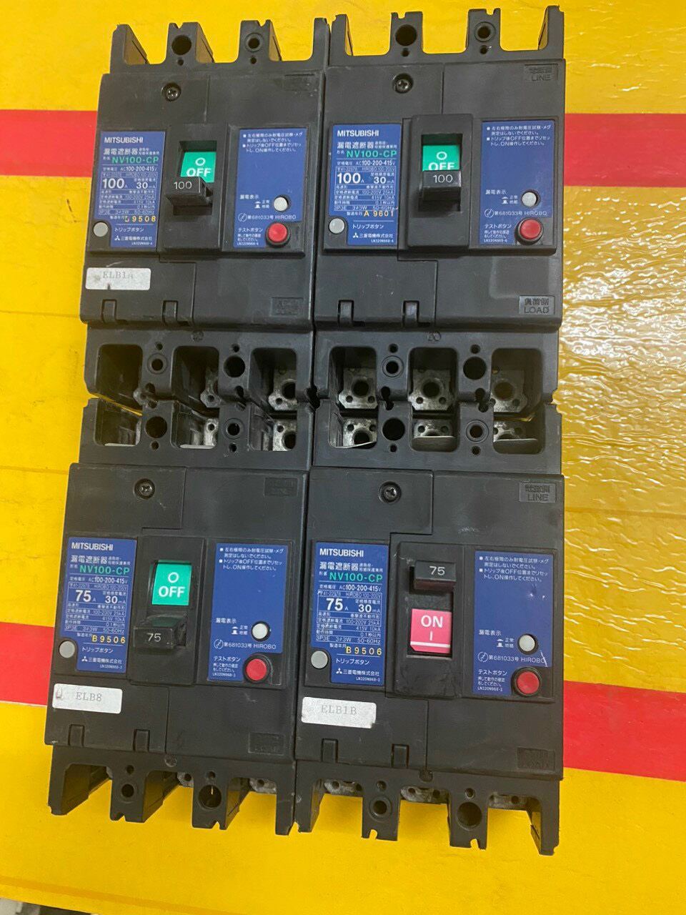 Mccb 3 pha chống giật hàng nội địa nhật các loại 30-50-60-75-100-125-150-175-200a