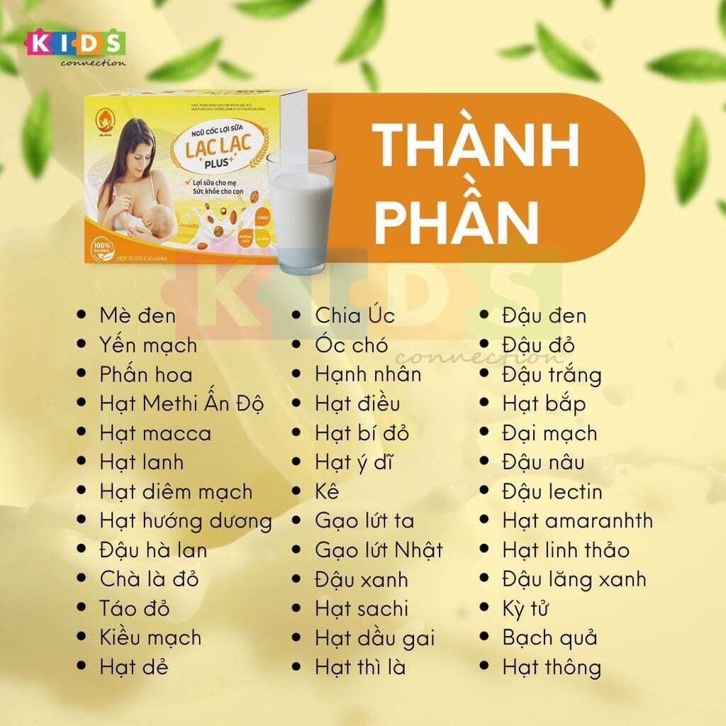 Ngũ cốc lợi sữa Lạc Lạc Plus (5 gói lẻ)