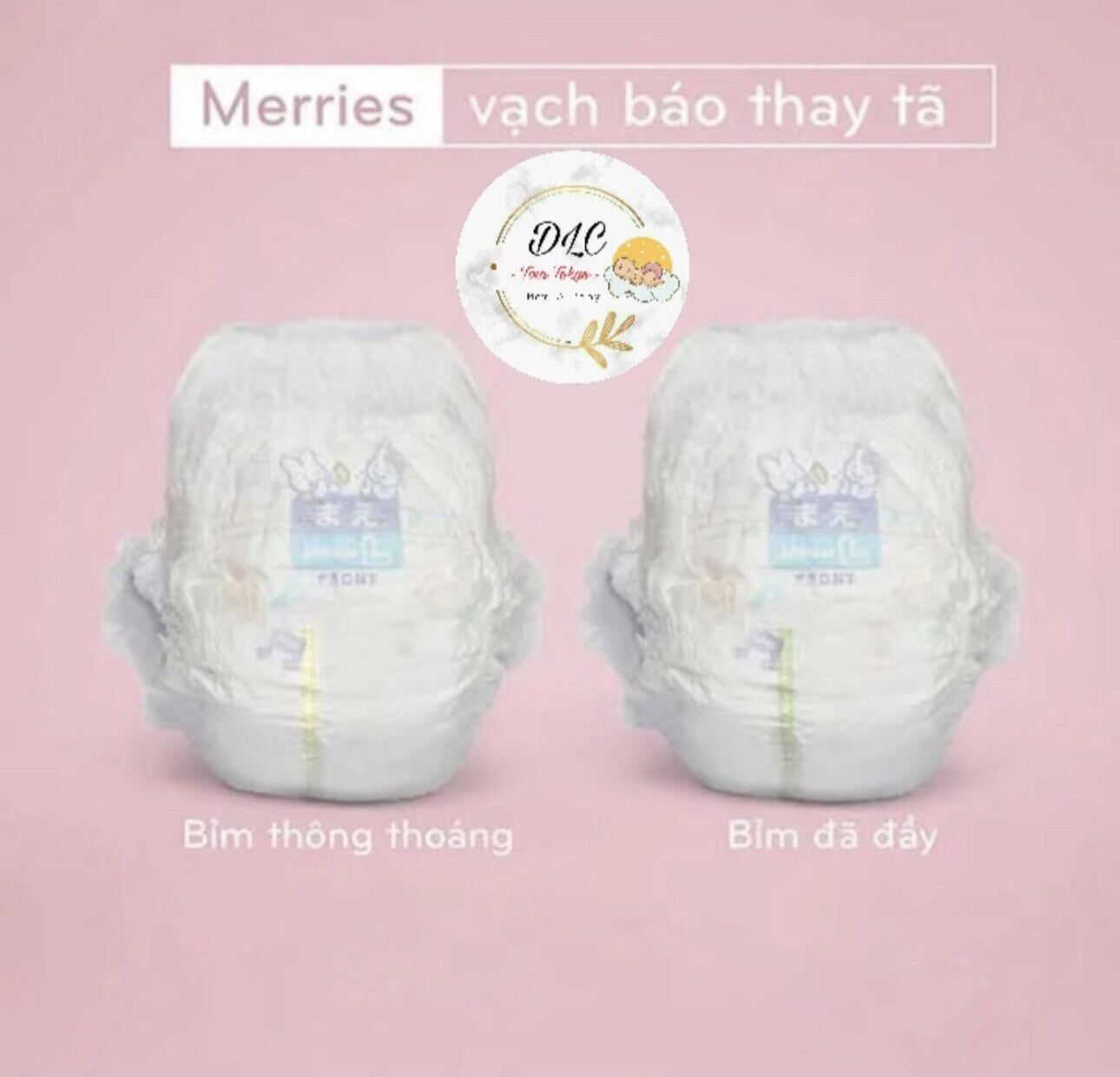 [Voucher 15k] Bỉm tã dán / quần merries nội địa cộng miếng Nhật Bản đủ size