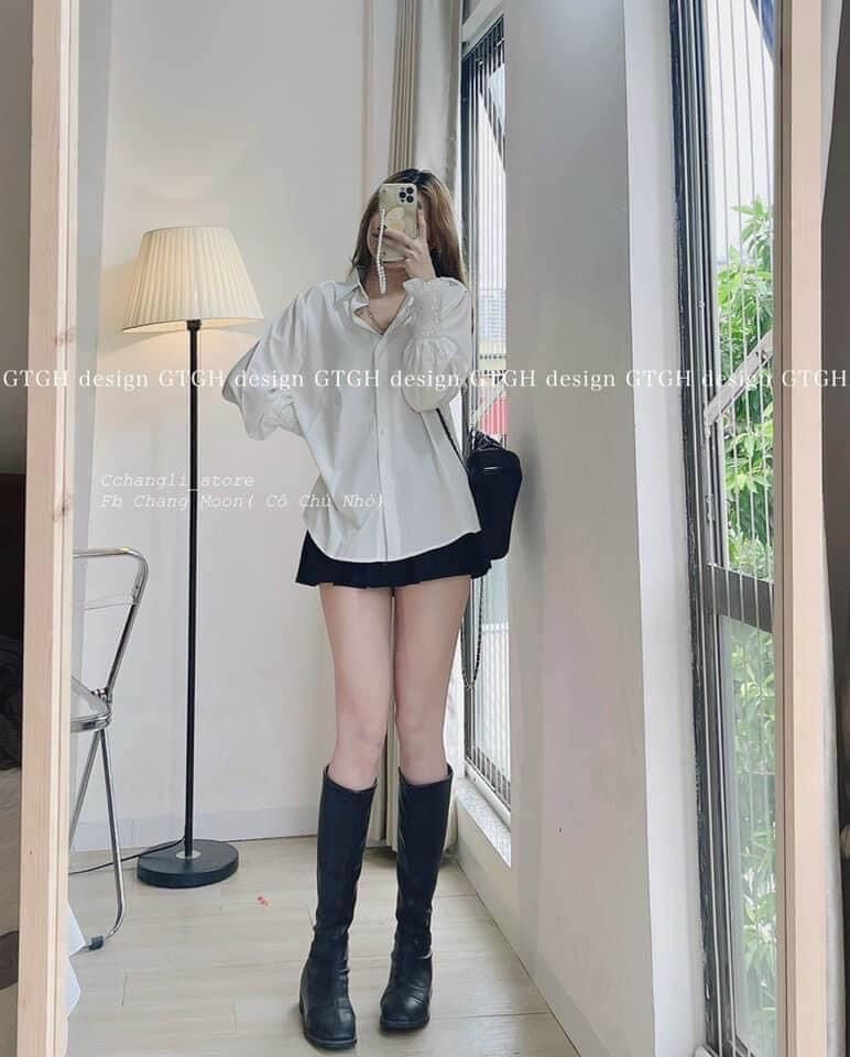 Áo Sơ Mi Nữ tay bồng