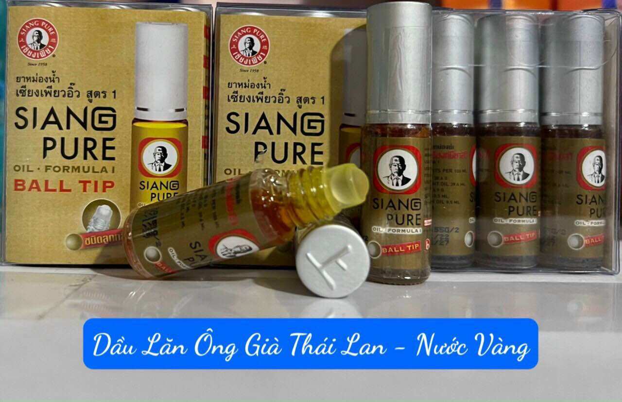 [CHÍNH HÃNG] DẦU LĂN ÔNG GIÀ SIANG PURE THÁI LAN (chai 3cc)