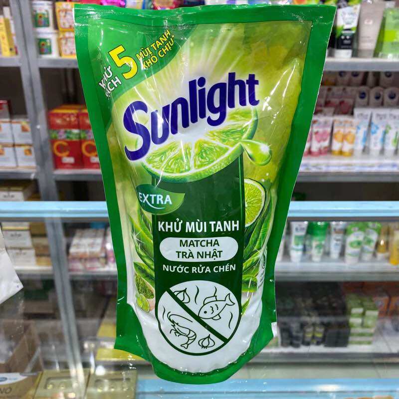 Nước rửa chén sunlight matcha - trà nhật 750g