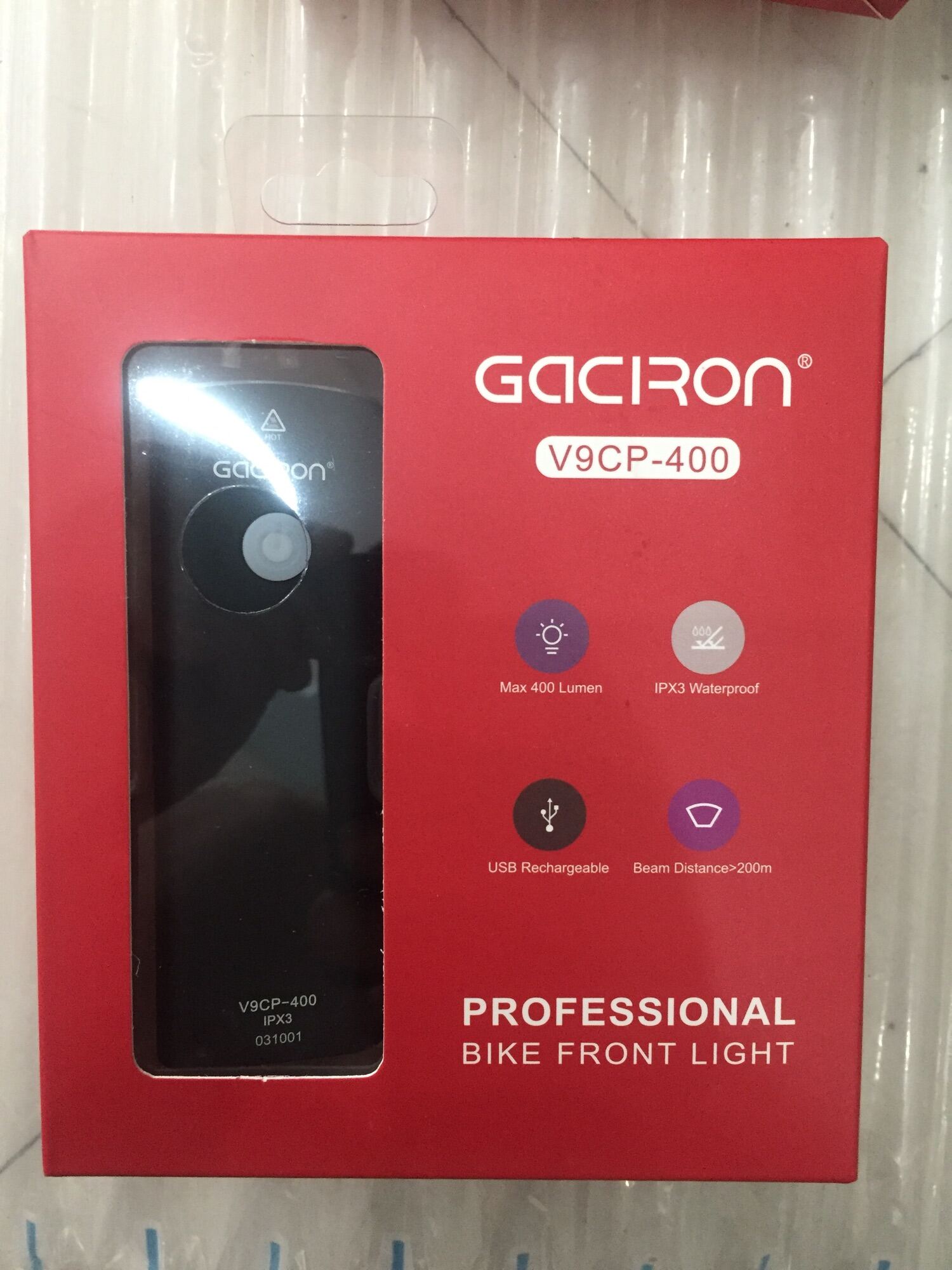 Đèn xe đạp Gaciron 400lm
