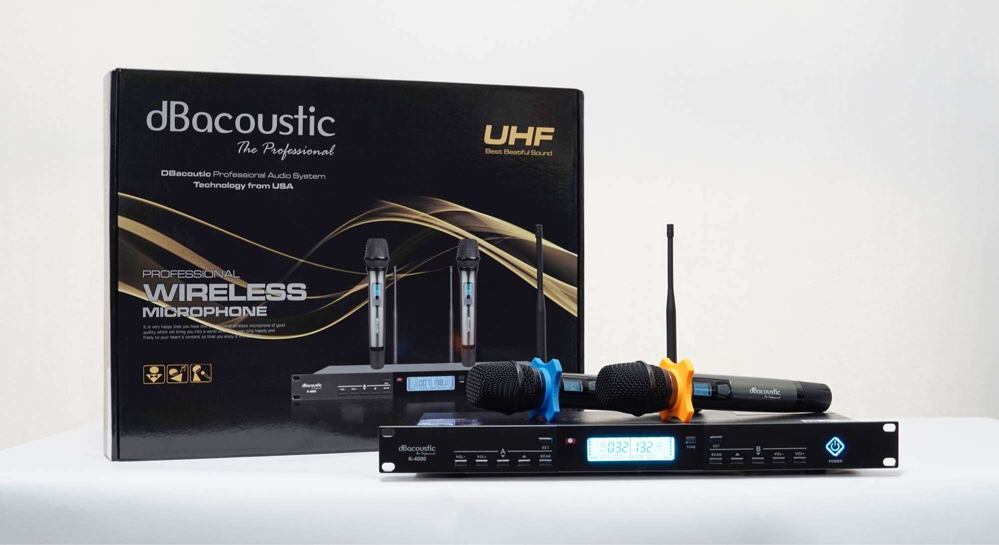 Micro karaoke không dây dBacoustic dB350Plus V2 - Hàng chính hãng SAL Việt Nam (Dòng micro cao cấp chuyên dùng cho kinh doanh quán Karaoke, gia đình)