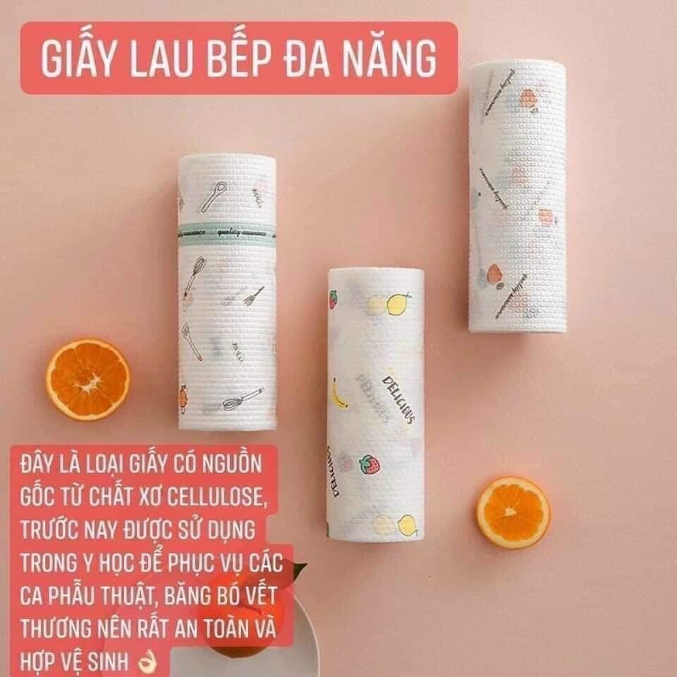 Cuộn khăn lau đa năng cuộn khăn họa tiết