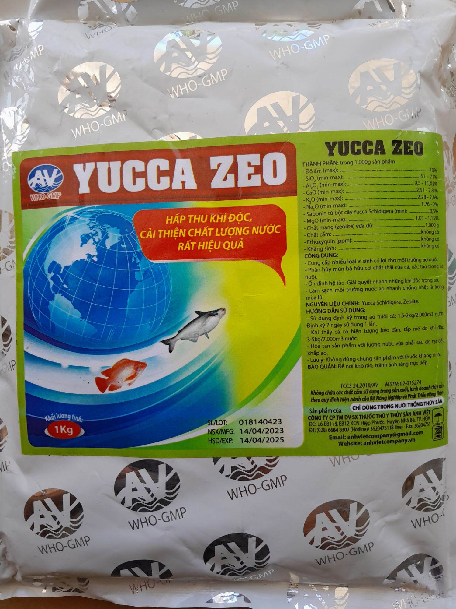 Yucca Zeo xử lý nước, hấp thụ khí độc nòng nọc, cá, tôm