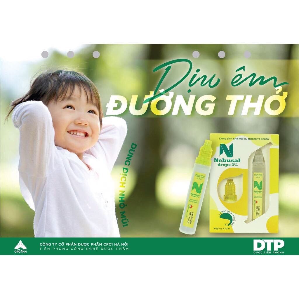 Dung dịch nhỏ mũi Nebusal drops 3%